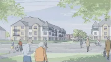  ??  ?? Among the projects are plans for 165 homes and apartments at Letham Views in Haddington
