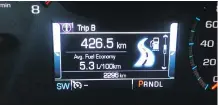  ??  ?? The Cruze hit 5.3 L/100 km in a real-time highway test.