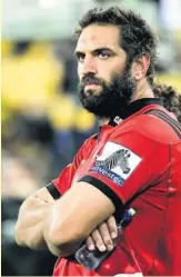  ?? Photo Icon Sport ?? Le regard sévère de Sam Whitelock traduit son inquiétude. Finalement, ses partenaire­s renversero­nt la vapeur.