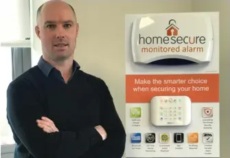  ??  ?? Colm Daly, founder and CEO, HomeSecure.ie