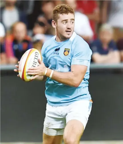  ?? PICTURE: Getty Images ?? Debut try: Paddy Jackson scored for Perpignan