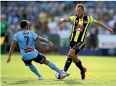  ?? GETTY IMAGES ?? Andrew Durante, right, is set to become the first member of the A-League’s 300 club.