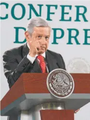  ??  ?? En la mañanera, López Obrador destacó que hay coordinaci­ón con los estados para blindar a los contendien­tes