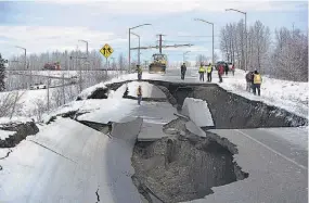  ??  ?? Temor. Un sismo ocurrido el 27 de marzo de 1964 en Alaska ha sido el más fuerte en la historia de EUA, con 9.2 de magnitud y duración de 4:30 minutos.