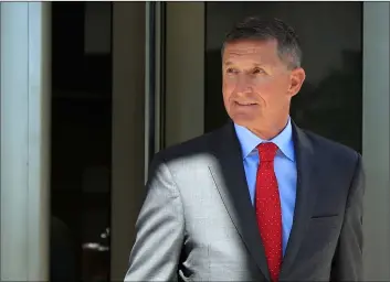  ?? AP PHOTO/MANUEL BALCE CENETA ?? in this July 10 file photo, former Trump national security adviser Michael Flynn leaves federal courthouse in Washington, following a status hearing.