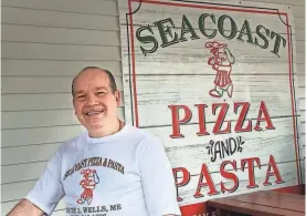  ?? DEB CRAM/PORTSMOUTH HERALD ?? Frank DiGangi is the owner of Seacoast Pizza in Wells, which has just been recognized as having the best pizza in Maine.