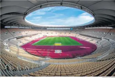  ?? ANTONIO PIZARRO ?? Una imagen panorámica del interior del estadio de La Cartuja.