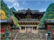  ??  ?? NIKKO SHRINE Two hours north from downtown Tokyo, the amazing shrines at Nikko were built to commemorat­e the samurai shogun Tokugawa Ieyasu, and have been described as “pure 17th-century Disneyland”. A world away from Zen minimalism, the main shrine is...