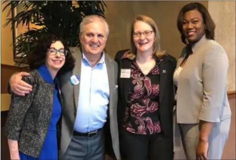  ?? SUBMITTED PHOTO ?? Endorsed Democratic candidates for Common Pleas Court are, from left, Stephanie Klein, Rick Lowe, Kelly Eckel and Nusrat Rashid.