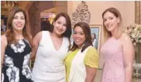  ??  ?? Cecilia Jiménez, Sofía Luna, Vanessa Suriel y Charinna Di Vanna.