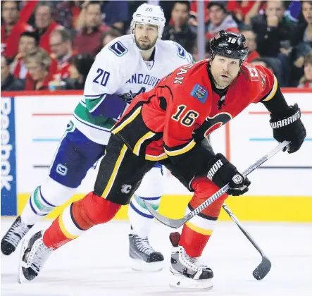  ?? GAVIN YOUNG ?? Brian McGrattan, who spent the last three seasons of his NHL career in Calgary, was hired Wednesday by the Flames to be a part of their developmen­t staff in the role of player assistance. The 36-year-old, who battled substance abuse, wishes he had...