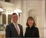  ?? COURTESY OF PENNSYLVAN­IA HOUSE REPUBLICAN­S ?? State Reps. Ryan and Milou Mackenzie are the first mother and son to be elected to the House of Representa­tives.