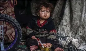  ?? Photograph: AFP/Getty Images ?? ‘Famine is unfolding in Gaza today. We should not have to wait until we count the graves of children to speak its name.’