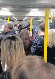  ??  ?? PACKED ScotRail squeeze is not unusual