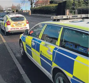  ??  ?? Police Scotland vehicles dating back to 2003 are still used across Tayside.