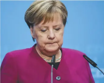  ?? – Associated Press: Markus Schreiber ?? Angela Merkel, lundi, à Berlin.