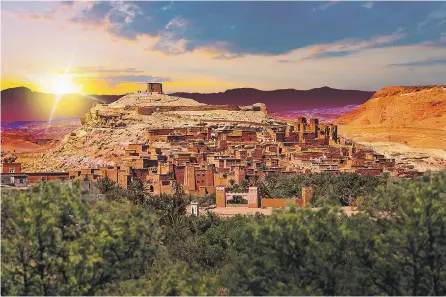  ?? ?? Vista de la ciudad de Ouarzazate, la puerta de entrada a la ruta por el desierto y las kasbahs del sur de Marruecos.