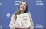  ??  ?? Chelsea Clinton at the Edinburgh Book Festival where she sais she had to plans to follow in her parents’ footsteps.