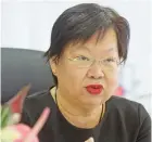  ?? Photo: Ronald Kumar ?? Housing Authority of Fiji Board chairperso­n Lorraine Seeto during a press conference on July 15, 2020.