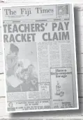  ?? Picture: FT FILE ?? The front of The Fiji Times dated Tuesday March 3, 1981.