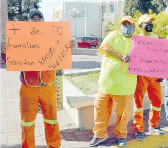  ?? SAÚL PONCE ?? Solicitan apoyo para su lugar de trabajo