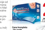  ??  ?? Cena kompleta „Ola teeth whitening solution“s dve gel-olovke i aparatom je 6.600 dinara