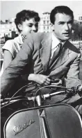  ??  ?? Holiday attraction: Hepburn and Peck scoot around Rome