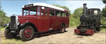  ?? Photos: Paul Jarman/Beamish ?? Above: Now best of rivals: The Crosville bus and ‘Glyder’ at Beamish.