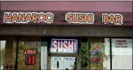  ?? Democrat-Gazette file photo ?? Hanaroo Sushi Bar is moving from 205 W. Capitol Ave. to 215 Center St.