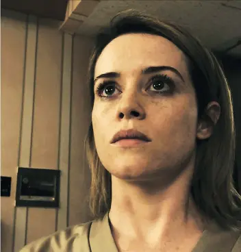  ??  ?? Claire Foy is on the run from a stalker ex-boyfriend in Unsane, which blurs the line between crazy true and truly crazy.