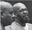  ?? ASSOCIATED PRESS FILE PHOTO ?? Former rap mogul Marion “Suge” Knight, right, appeared in a Los Angeles court last week.