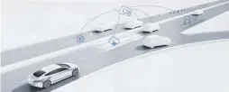  ?? ?? The Road Condition Detection system being developed by Bosch can adapt to various situations.