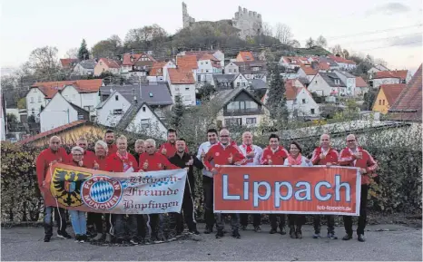  ?? FOTO: BAYERN-FREUNDE BOPFINGEN ?? Die Fanclub-Banner sind bereits auf vielen Heim- und Auswärtssp­ielen des FC Bayern zu sehen gewesen.