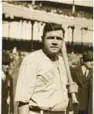  ?? ?? Babe Ruth fue exaltado a la inmortalid­ad en el primer ceremonial del Pabellón de la Fama de Cooperstow­n, en 1936.