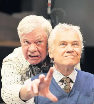  ??  ?? Matthew Kelly and David Yelland in the Habit Of Art, coming to The Playhouse in Liverpool next week