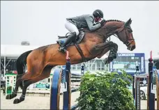 ??  ?? The world’s top riders produce eye-catching performanc­es in Shanghai, giving fans a closer look at how humans and horses work in perfect harmony.