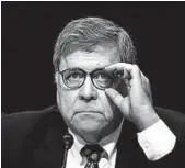  ?? ANDREW HARNIK/AP ?? William Barr, the attorney general from 1991 to 1993 under President George H. W. Bush, will succeed Jeff Sessions.