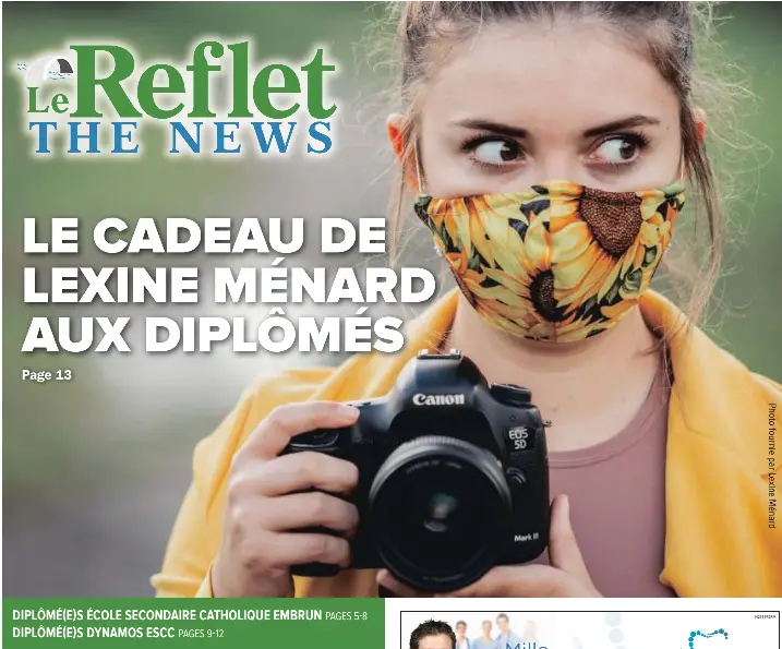 LE CADEAU DE LEXINE MÉNARD AUX DIPLÔMÉS - PressReader