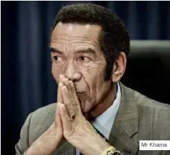  ?? ?? Mr Khama