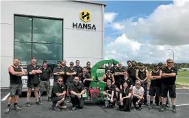  ??  ?? The team at Hansa’s new premises in the Northgate Business Park.