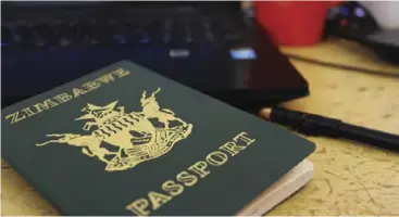  ?? ?? The e-passport was introduced after the printing press broke down around October last year.