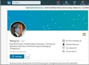  ?? COURTESY OF LINKEDIN ?? This screenshot shows the LinkedIn page of Stanford lecturer Hung Le. Stanford has launched a sexualmisc­onduct investigat­ion of Le for allegedly harassing former members of the Stanford wrestling team.