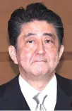  ??  ?? Shinzo Abe