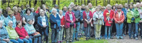  ?? FOTO: BARBARA KÖRNER ?? Viele Gläubige waren in früher Morgenstun­de zur Messe auf dem Käpelle gewandert.