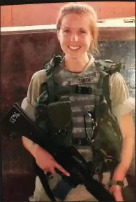  ?? Handout via The New York Times ?? Shannon Kent is shown during her first combat deployment to Iraq in 2007. She spoke a half-dozen Arabic dialects and four other languages, showed the endurance needed to go on raids with Navy SEALs and was raising two young boys.