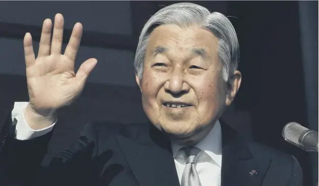 ?? PICTURE: GETTY IMAGES ?? Japan’s parliament has passed a law that clears the way for Emperor Akihito to step down – the country’s first monarch to abdicate in 200 years