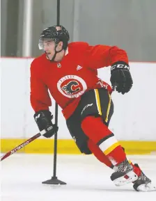  ?? JIM WELLS/ FILES ?? Flames draft pick Jakob Pelletier missed the 2019 tournament due to a concussion. In 2020, he earned a spot on the squad.