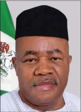  ?? ?? Senate President, Godswill Akpabio