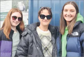  ?? (Pic: John Ahern) ?? L-r: Aoibhinn, Catriona and Clodagh Kiely, who were very impressed by the St. Patrick’s Day parade in Mitchelsto­wn.