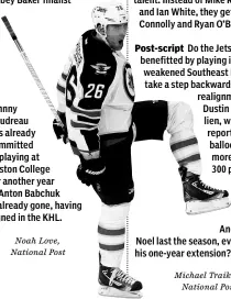  ?? Noah Love, National Post ?? Johnny Gaudreau has already committed to playing at Boston College for another year … Anton Babchuk is already gone, having signed in the KHL.